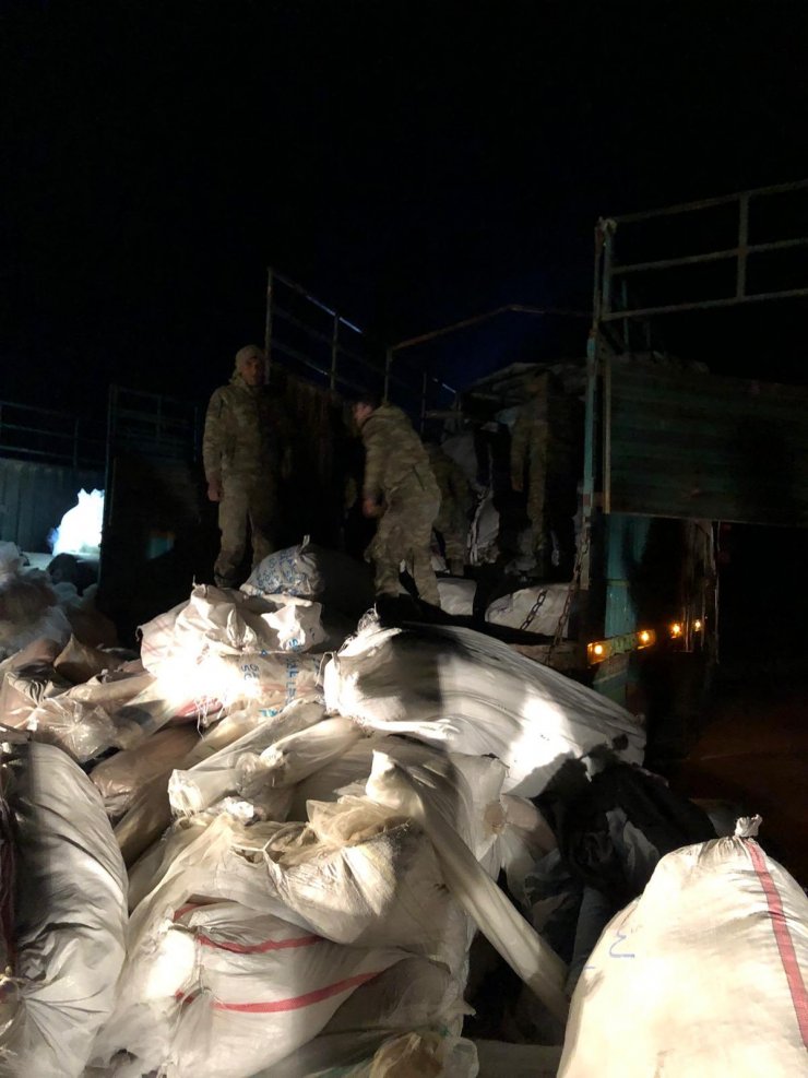 Tel Abyad'ın güneyinde PKK/YPG'ye ait silah ve mühimmat ele geçirildi