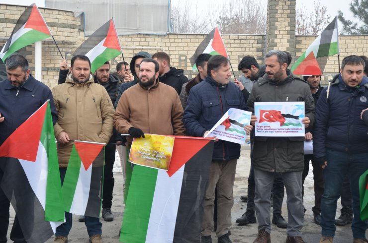 Van ve Muş'ta ABD'nin sözde Ortadoğu Barış Planı protesto edildi