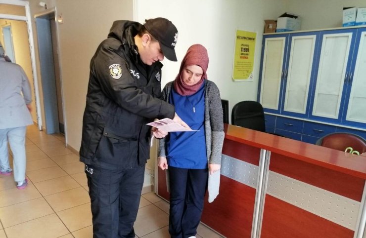 Alaçam polisi KADES uygulamasını anlattı