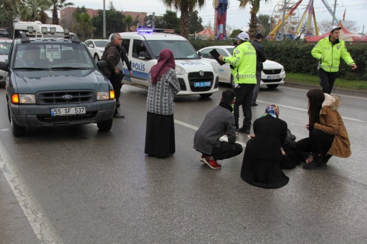 Samsun’da otomobil yayaya çarptı: 1 yaralı
