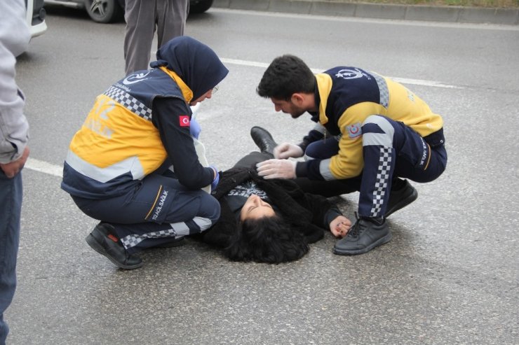 Samsun’da otomobil yayaya çarptı: 1 yaralı