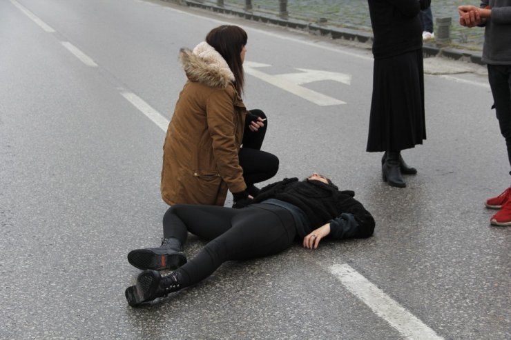 Samsun’da otomobil yayaya çarptı: 1 yaralı
