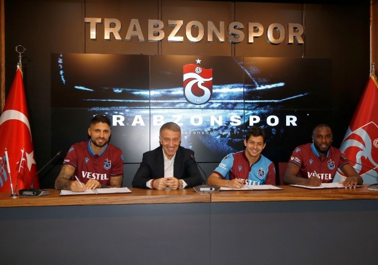 Trabzonspor, Guilherme, Da Costa ve Messias ile sözleşme imzaladı