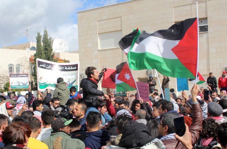 Ürdün'de ABD'nin sözde barış planı protesto edildi