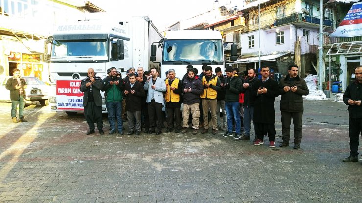 Adıyaman'dan Suriye İdlip'e 3 tır yardım