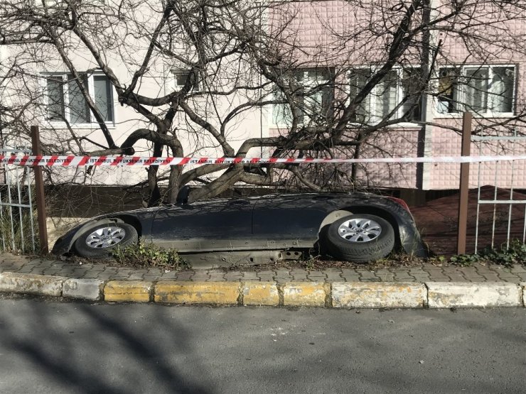 Eyüpsultan’da ilginç kaza, görenler döndü bir daha baktı