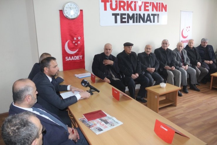 Saadet Partisi, çevre yolu sorununu gündeme aldı