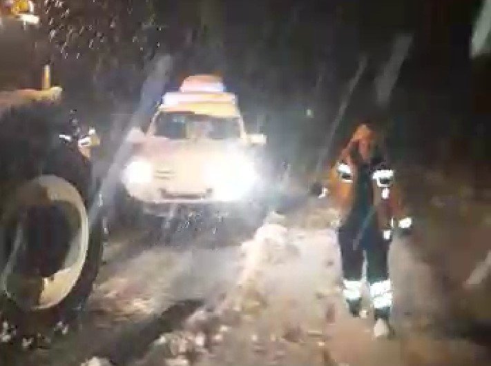 112 Acil Servis ekipleri hasta kadın için seferber oldu