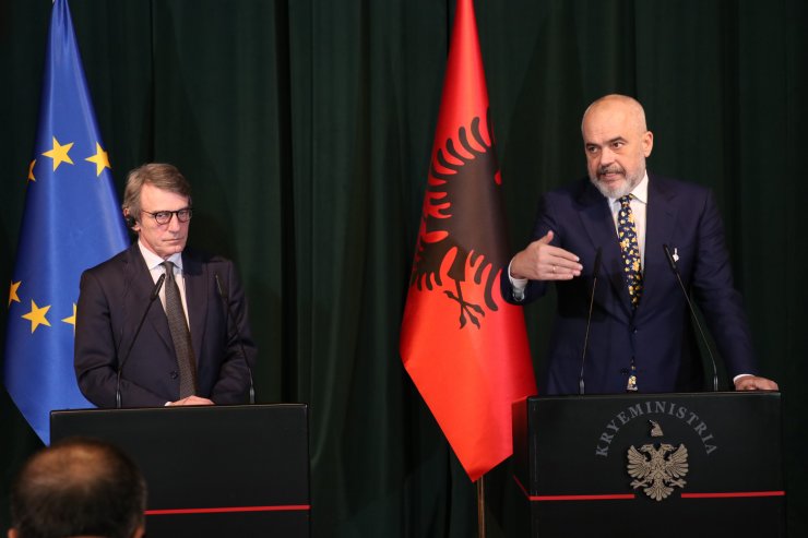 AP Başkanı Sassoli: "Arnavutluk'un AB'ye üyelik süreci başlatılmalı"