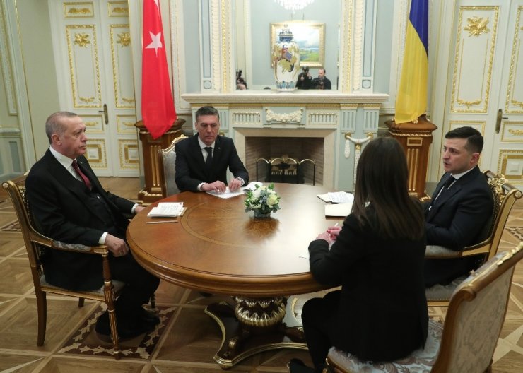 Cumhurbaşkanı Erdoğan, Ukrayna Devlet Başkanı Zelenskiy ile görüştü