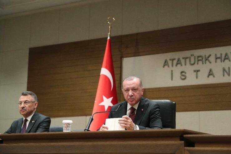 Cumhurbaşkanı Erdoğan: "46 rejim hedefi 122 fırtına obüsü, 100 havan mühimmatı ile vuruldu"
