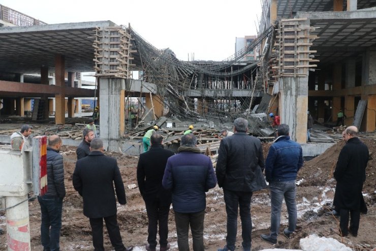 Diyarbakır’da inşaatta göçük: 2 işçi yaralandı