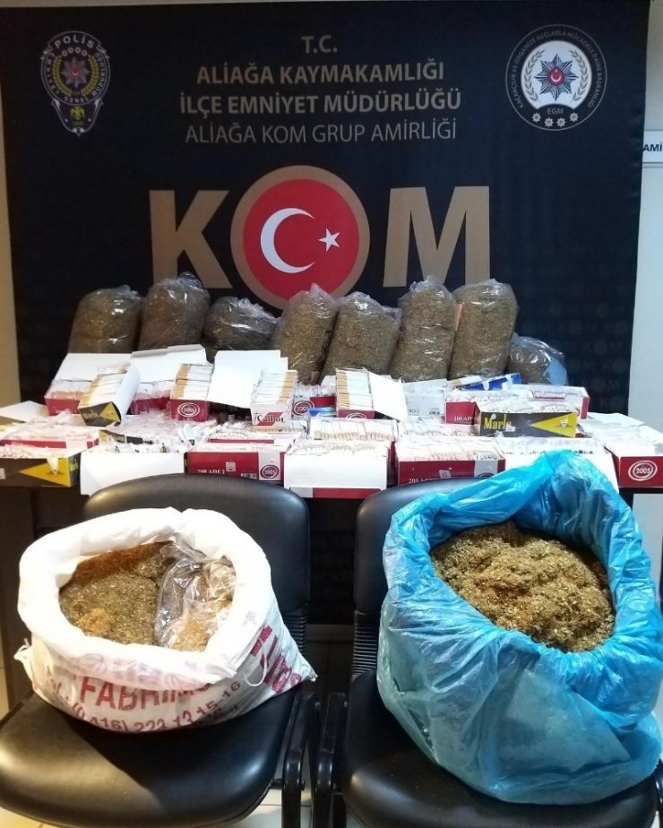 İzmir’de tütün ve kaçak cep telefonu operasyonu