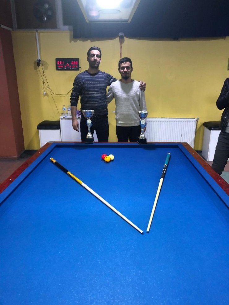 Bulanık’ta ‘3 Bant Bilardo Turnuvası’ sona erdi