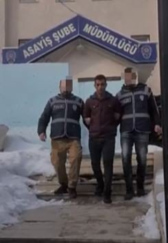 Kablo hırsızını kardaki izi ele verdi