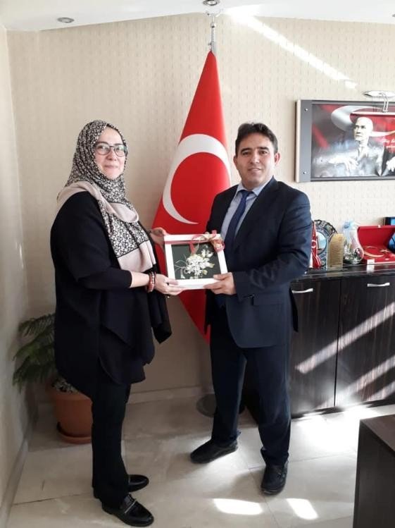 İpek böcekçiliği ve koza üretici firma yetkililerinden Kaymakam Kaya’ya ziyaret