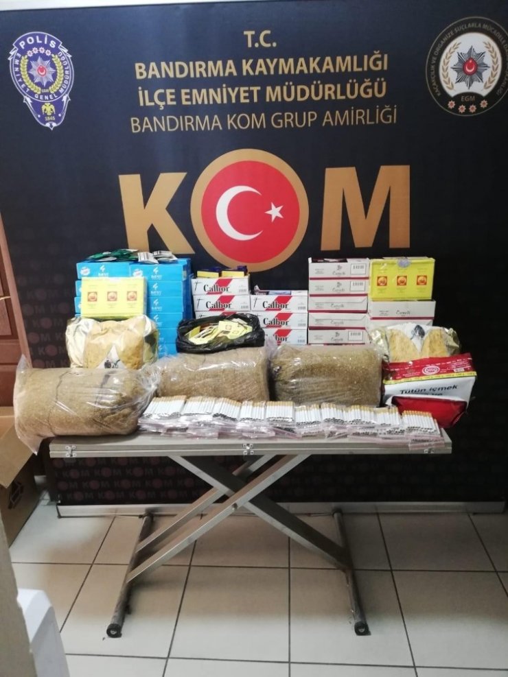 Balıkesir’de 4 milyon liralık kaçakçılık operasyonu