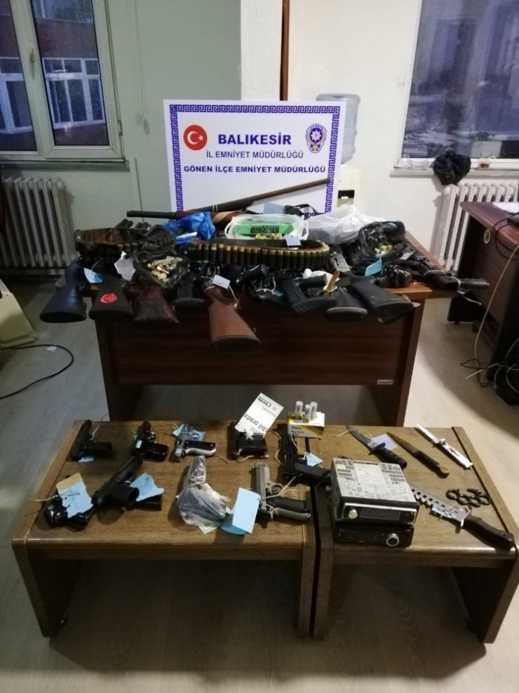 Balıkesir’de son 1 ayda 177 silah yakalandı