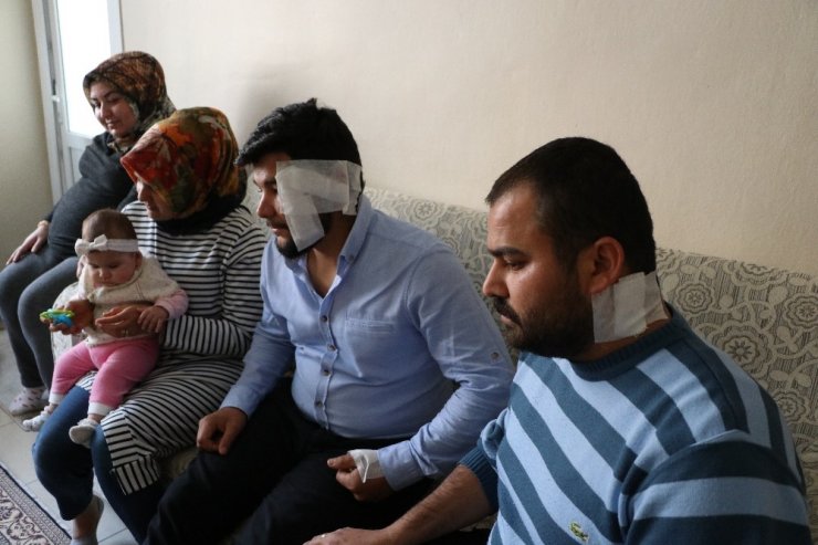 Yol verme kavgasında hamile kadın ve bebekleri bulunan aileye dehşeti yaşattılar