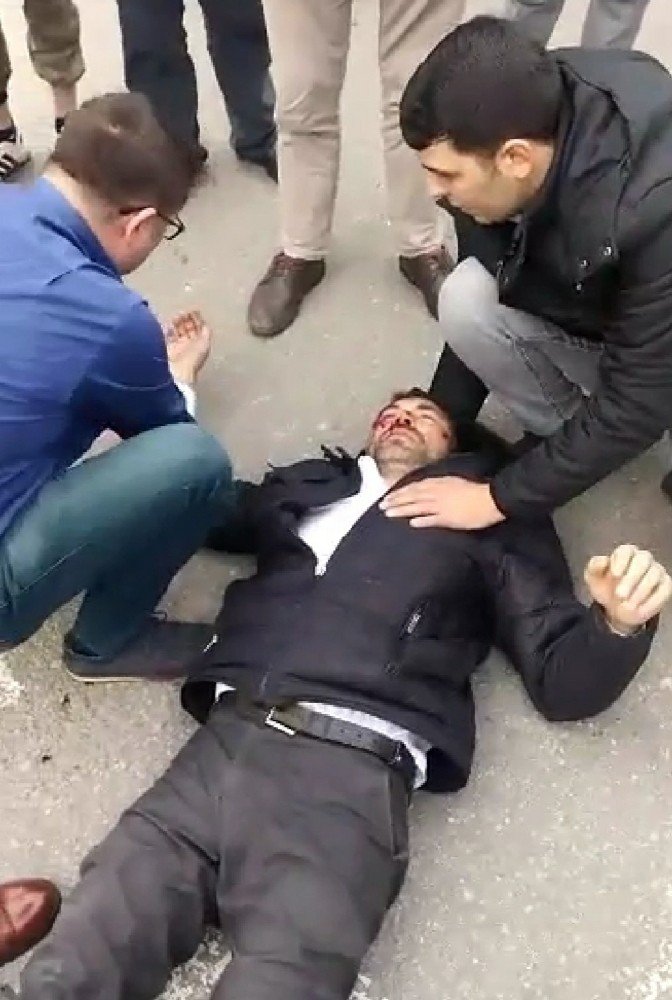 Samsun’da otomobilin çarptığı yaya ölümden döndü