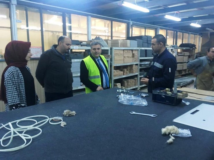 Çubuk Belediye Başkanı Demirbaş'dan fabrika ziyareti