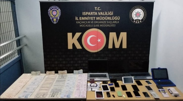 Isparta’daki 34 operasyonda 44 şüpheli yakalandı