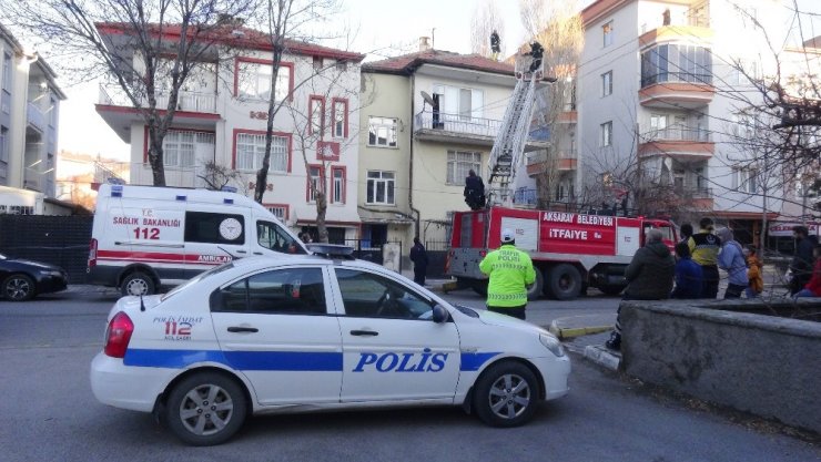 Aksaray’da baca yangını paniğe neden oldu