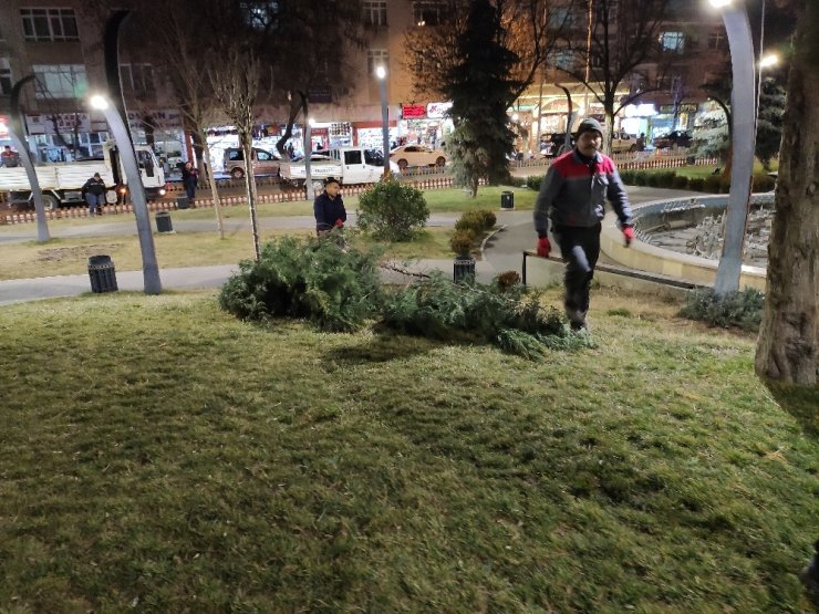 Ankara’da fırtına ağaçları devirdi