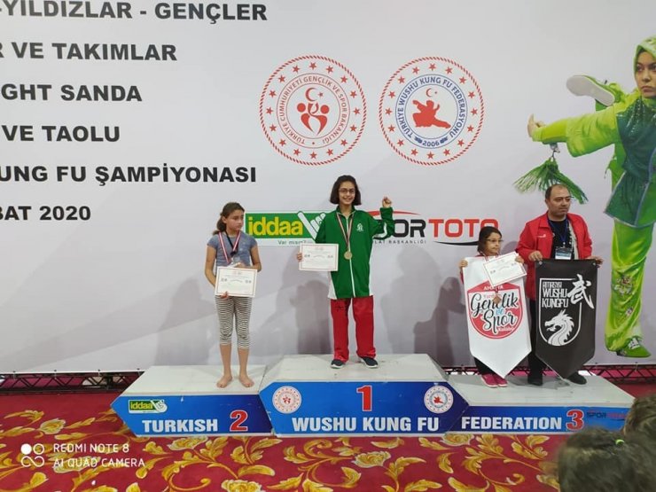 Şuhut’lu sporcuların Wushu Kung Fu Türkiye Şampiyonası başarısı