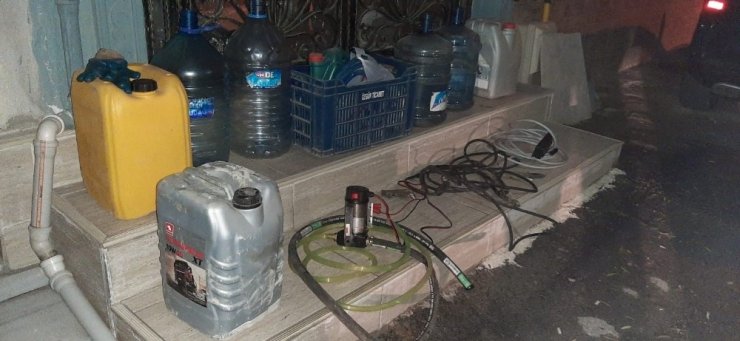 Bursa jandarmasından mazot hırsızlarına operasyon: 3 gözaltı
