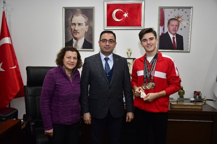 Millî atlet Anıl Korkmaz’dan Başkan Erdoğan’a ziyaret