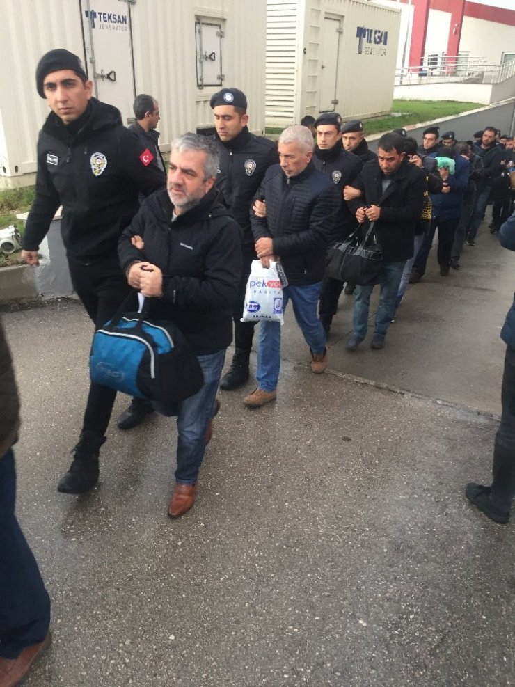 İhaleye fesat karıştırdığı öne sürelen 59 zanlı adliyeye sevk edildi