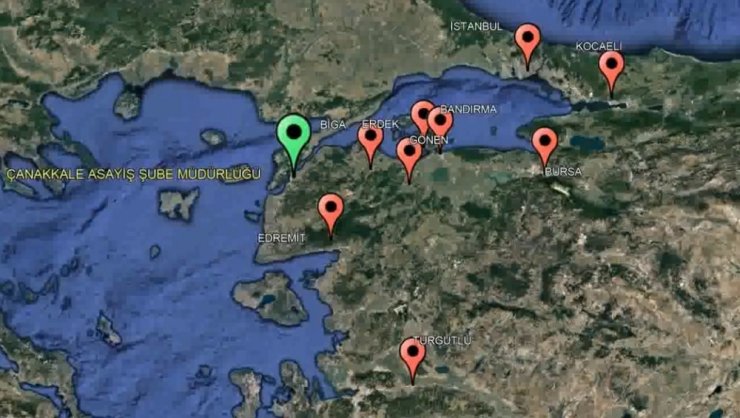 Çanakkale merkezli 6 ildeki operasyonla suç örgütü çökertildi: 23 gözaltı