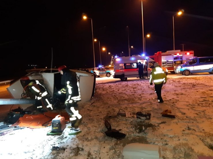 Denizli’de trafik kazası: 3 yaralı
