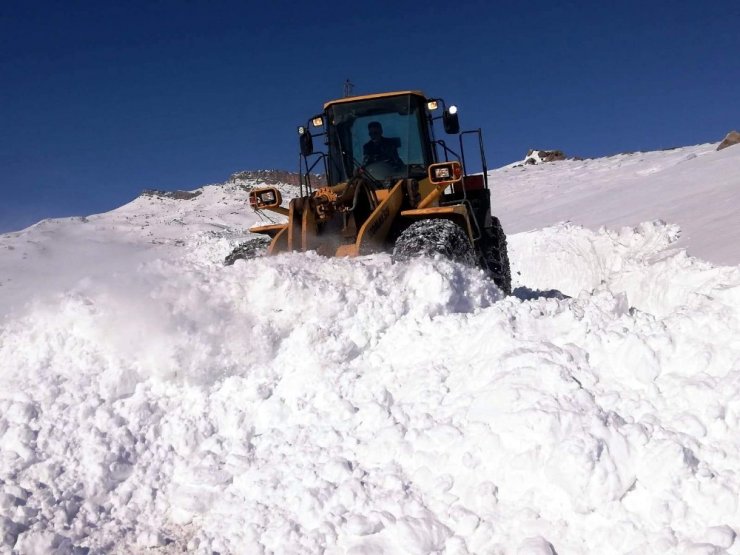 Siirt’te kar yağışı nedeniyle 104 köy yolu ulaşıma kapandı