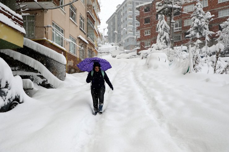 Karadeniz'de kar yağışı etkili oluyor