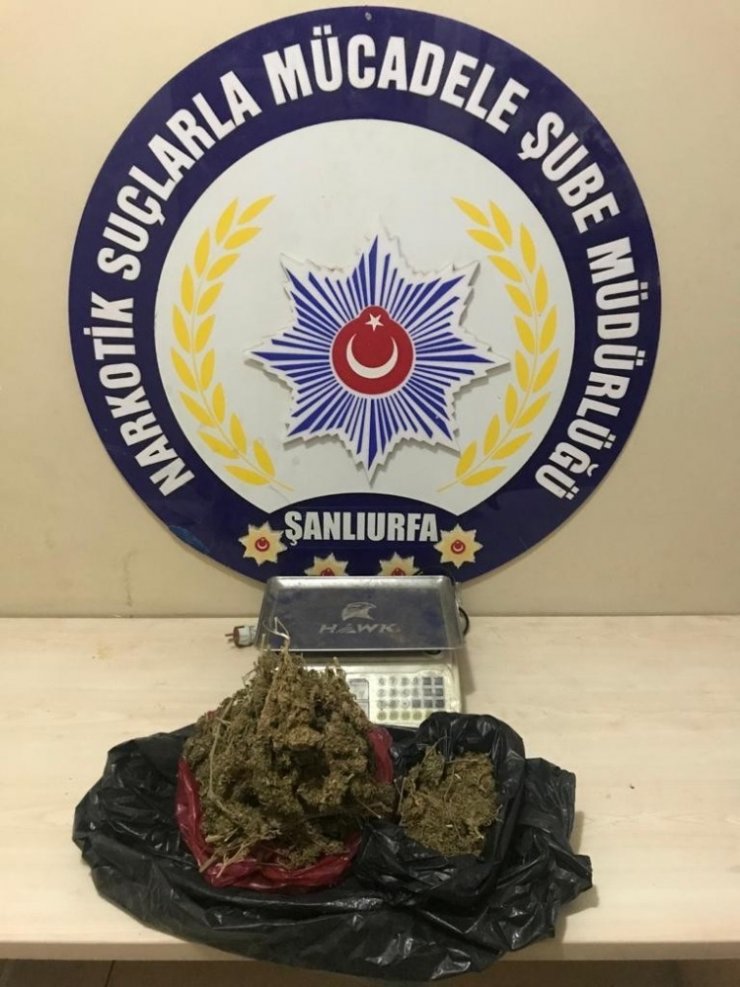 Şanlıurfa’da 68 kilo 450 gram esrar maddesi ele geçirildi