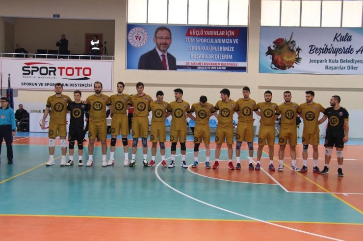 TVF Erkekler 1. Ligi: Jeopark Kula Belediyespor: 3 - İBBSK: 1