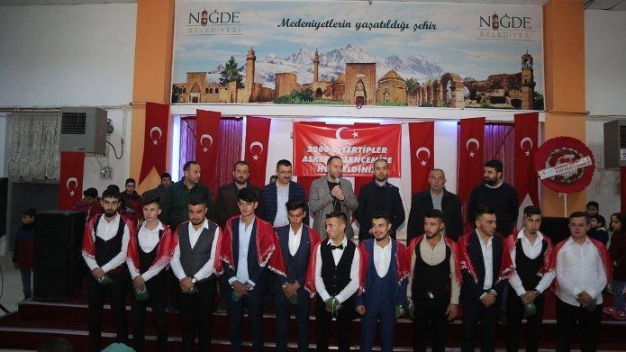 Niğde'de askerler için uğurlama programı