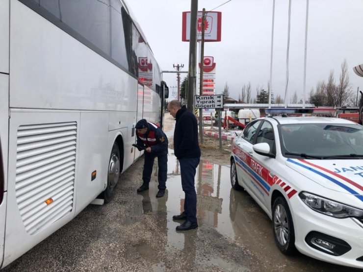 Afyonkarahisar’da bir haftada 116 yolcu otobüsü denetlendi