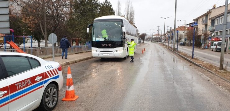 Afyonkarahisar’da bir haftada 116 yolcu otobüsü denetlendi