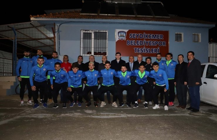 Başkan Otgöz’den Seydikemer Belediyespor’un yeni tesislerine ziyaret