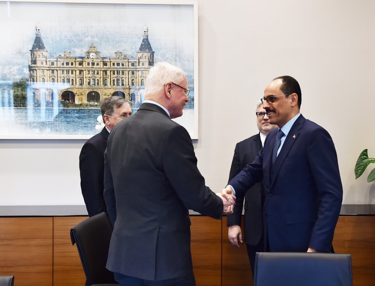 Cumhurbaşkanlığı Sözcüsü Kalın, ABD'nin Suriye Özel Temsilcisi Jeffrey ile görüştü