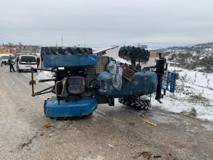 Hatay’da traktör devrildi: 1 ölü
