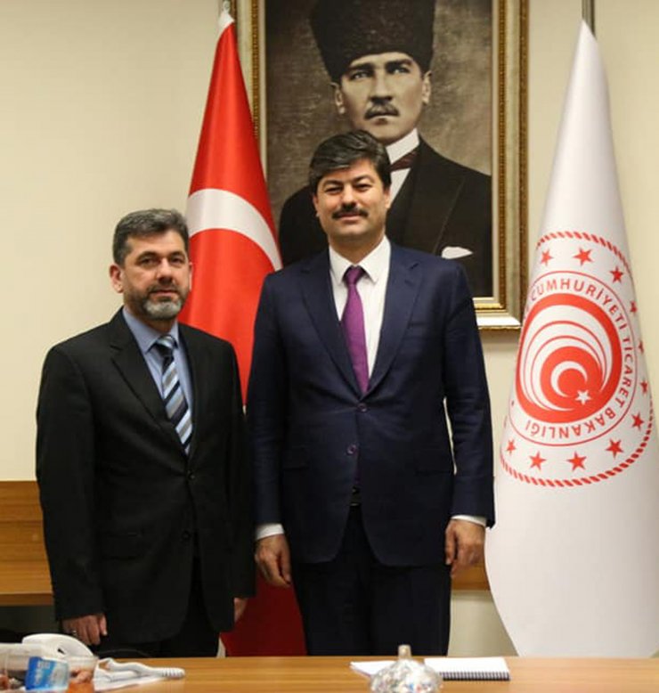 Beypazarı Berberler ve Kuaförler Odası Başkanı Ali Mutlu'dan ziyaret