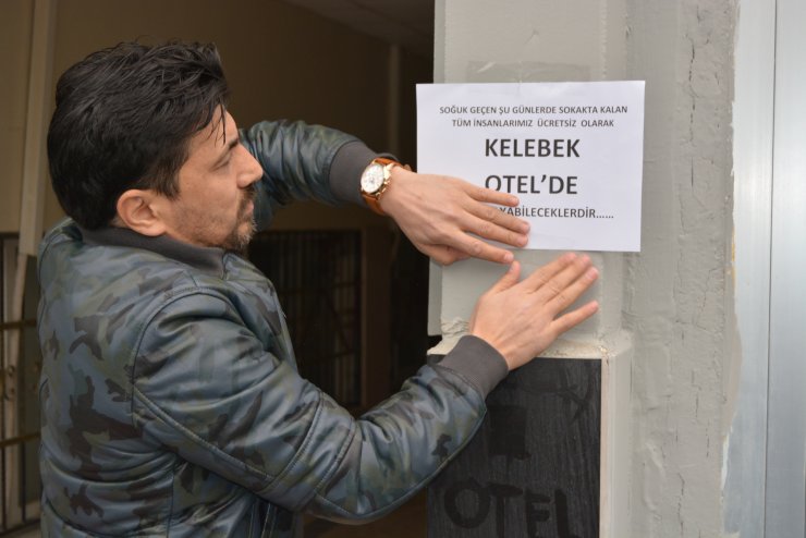 Gaziantepli iş adamı otelini sokakta kalan evsizlere açtı