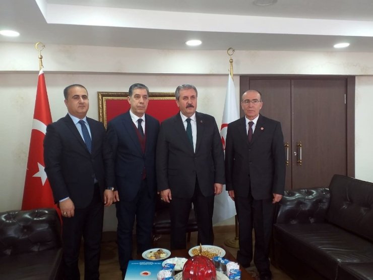 BBP Genel Başkanı Destici, Irak Türkleri Kültür ve Yardımlaşma Derneği Şube Başkanı Canbaz’ı kabul etti