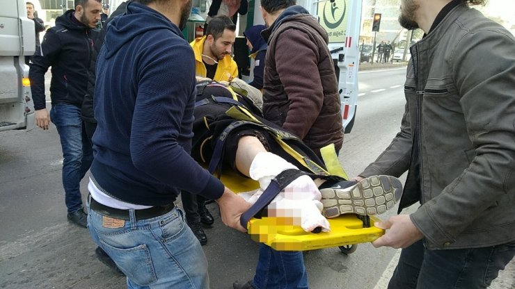 Tırın altında kalan yaşlı kadının bileği koptu
