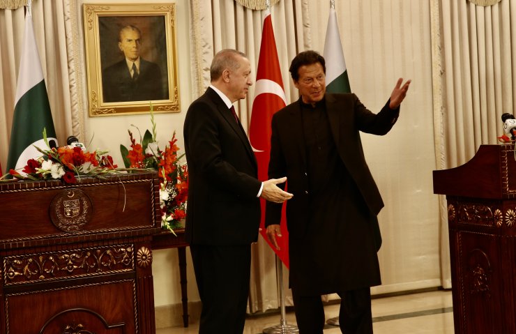 Pakistan Başbakanı Han, Cumhurbaşkanı Recep Tayyip Erdoğan ile ortak basın toplantısında konuştu: (2)