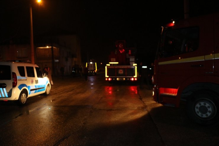 3 katlı binada korkutan yangın